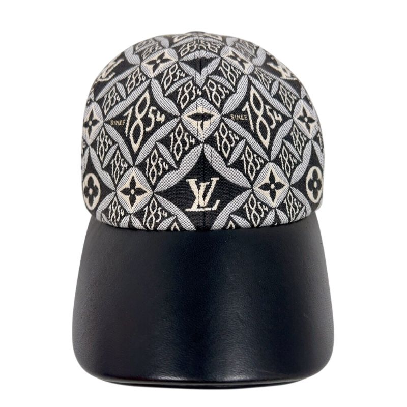 Louis Vuitton 1854 Monogram Cap in Gray with Gold Accents