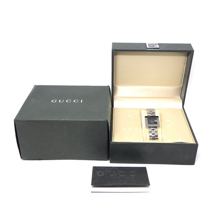 GUCCI G Square 3600L Black Dial Stainless Steel Quartz Watch