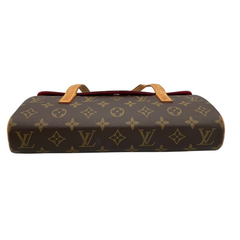 Louis Vuitton Sonatine M51902 Monogram Canvas Handbag - Brown
