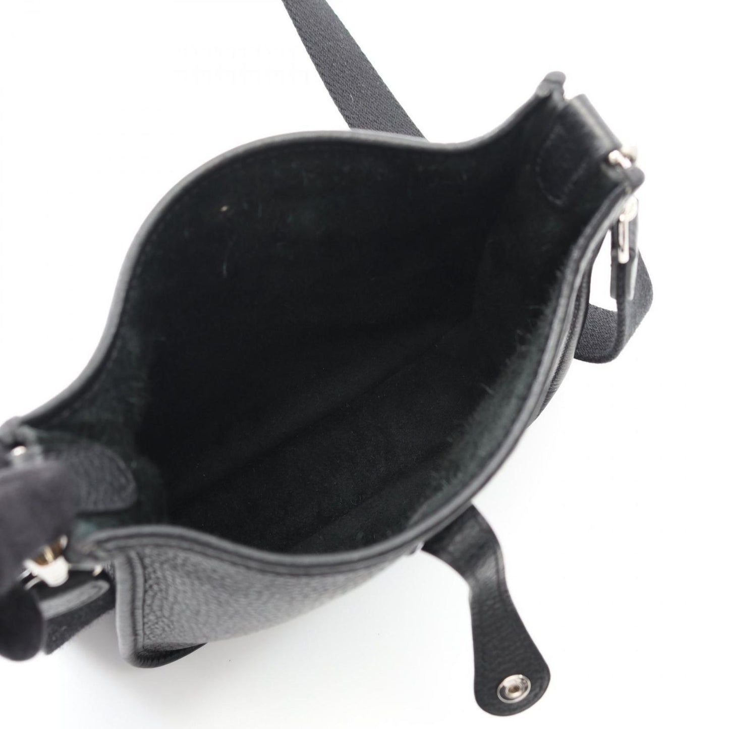HERMES Evelyne TPM Black Leather Shoulder Bag - Timeless Elegance