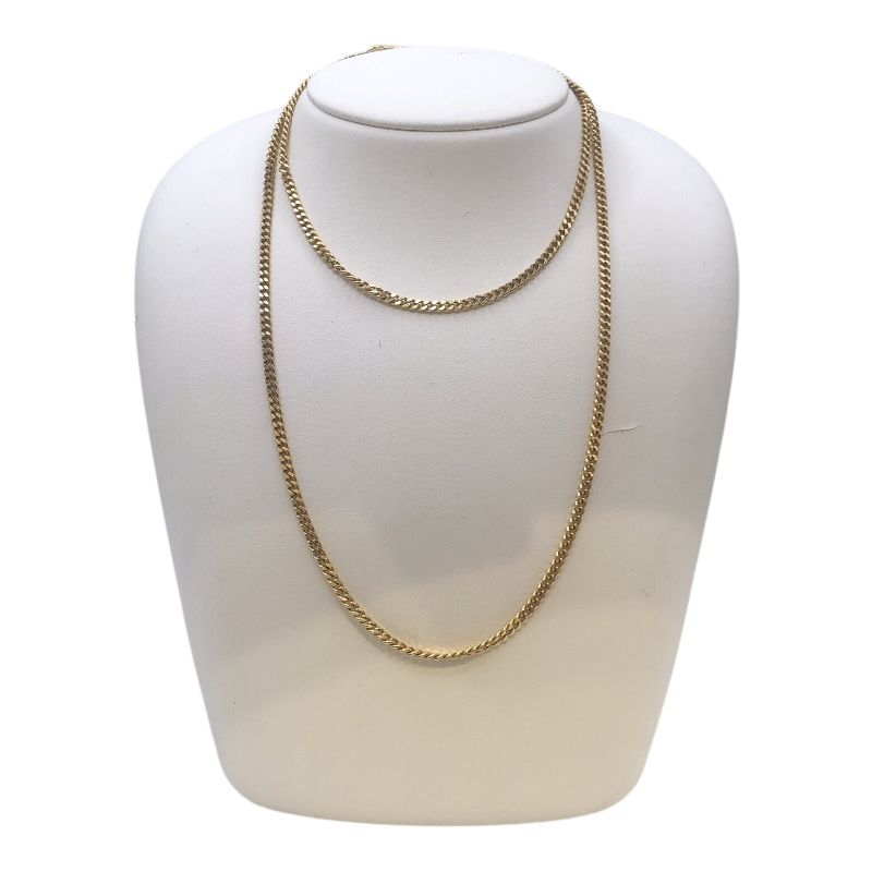 K18 Yellow Gold Double-Sided Figaro Necklace - Timeless Elegance