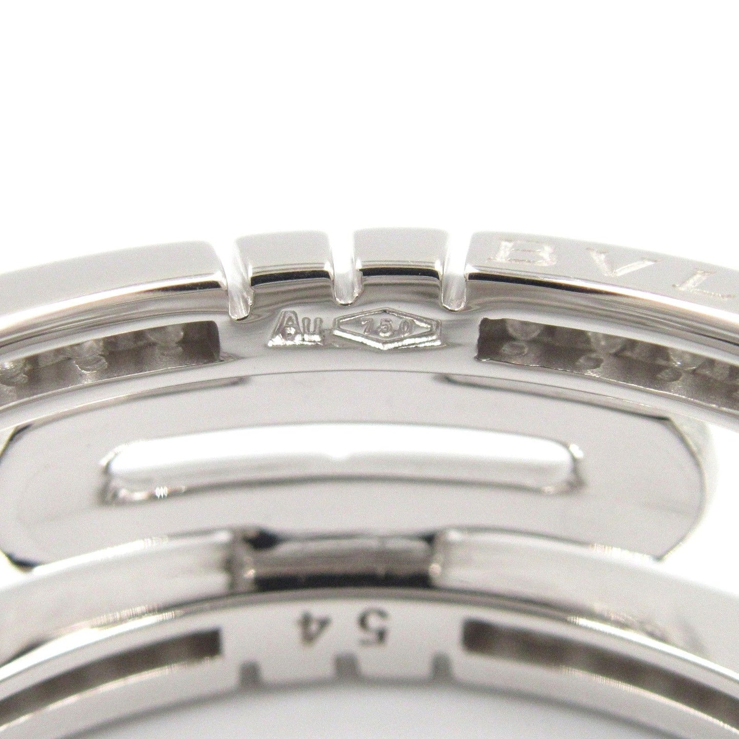 BVLGARI Parentesi Small Diamond Ring in 18K White Gold