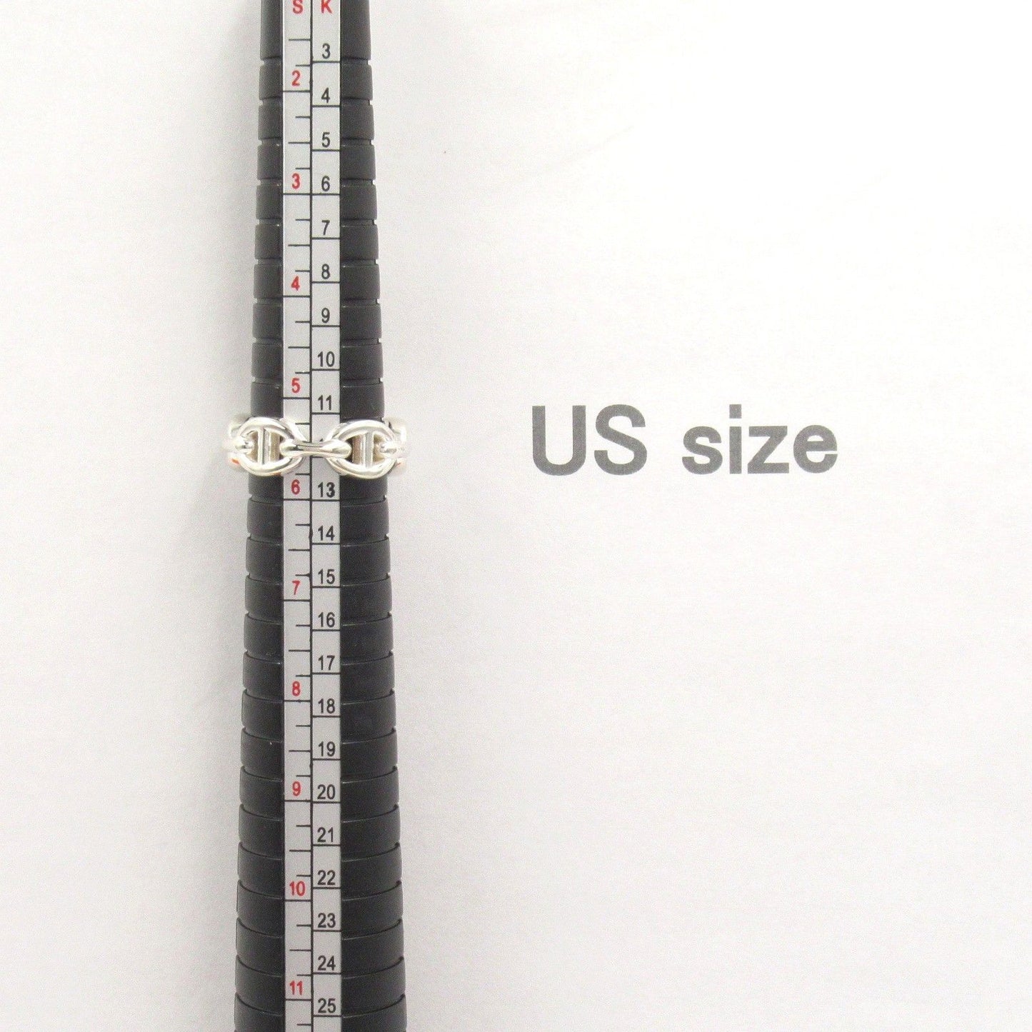 HERMES Chaine d'Ancre Ring in Silver 925 - Timeless Elegance