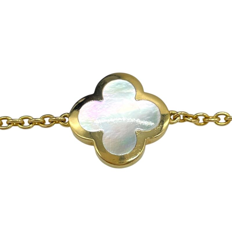 Van Cleef & Arpels Pure Alhambra 4P Motif MOP Bracelet 750YG