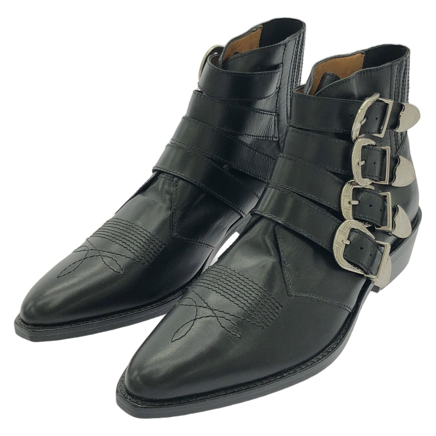 TOGA VIRILIS Unisex Black Leather Boots - Pristine Condition