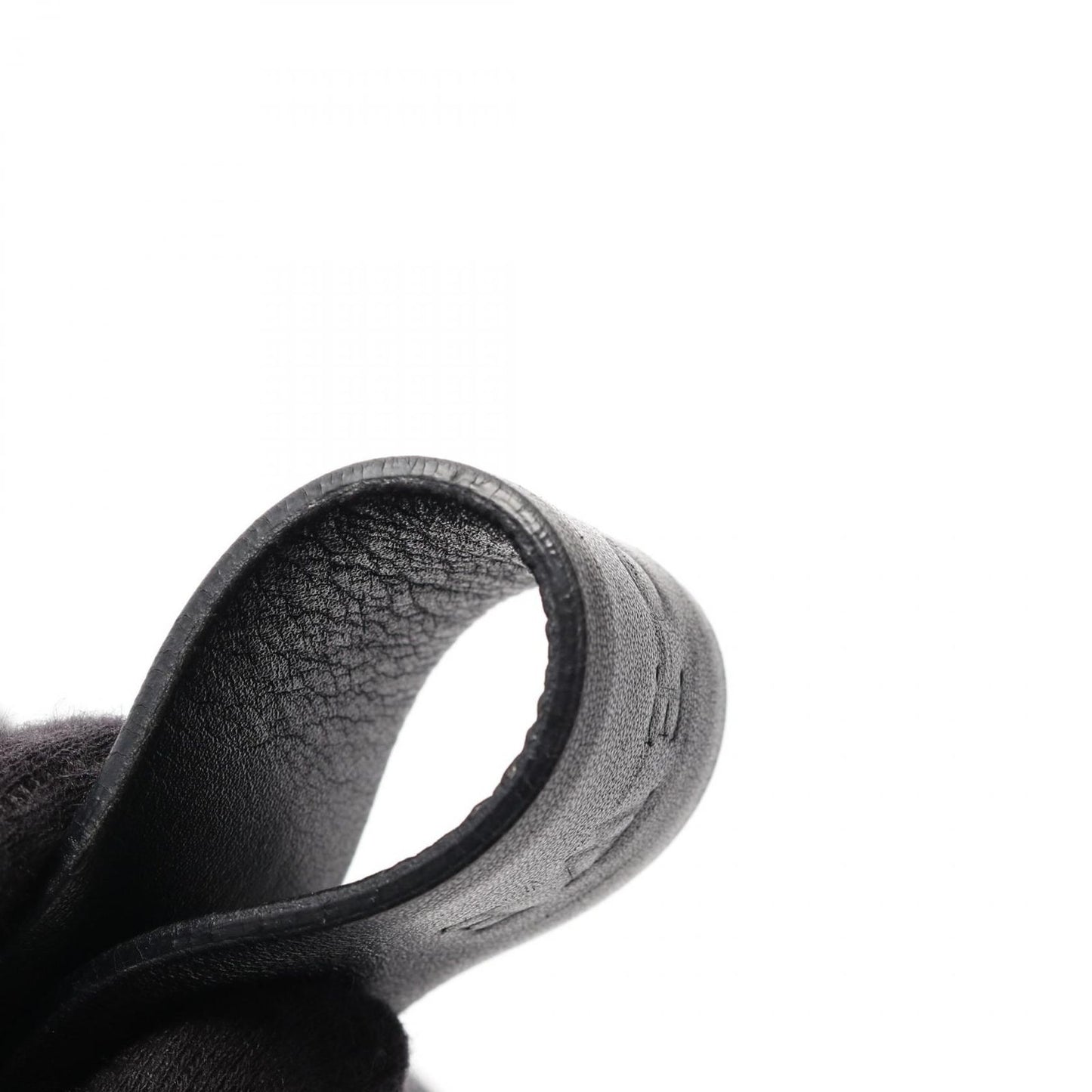 LOEWE Black Leather Repeat Anagram Shoulder Bag - Unisex