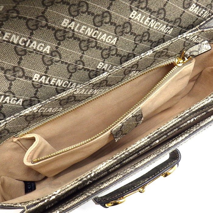 Gucci x Balenciaga Hacker Project Medium Shoulder Bag - Beige Ebony