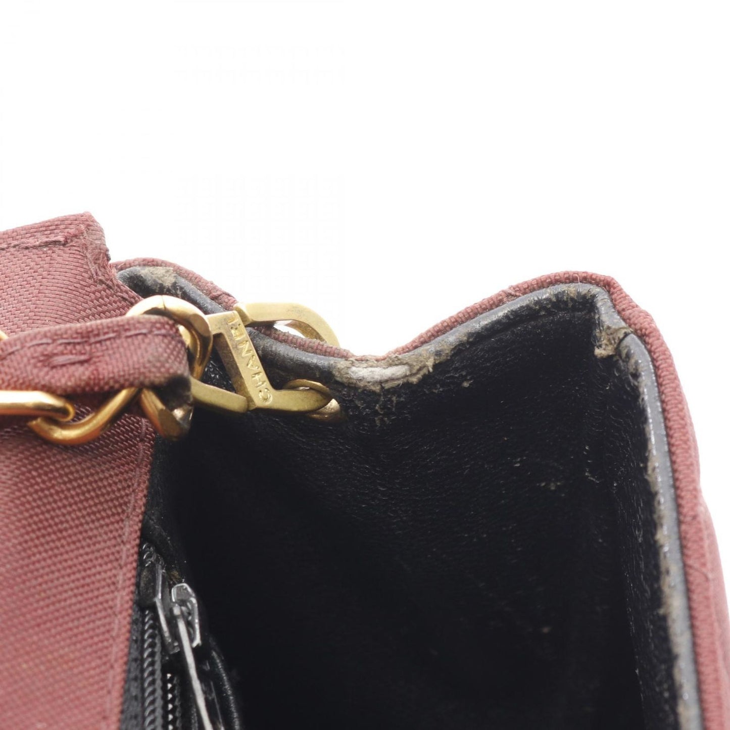 CHANEL Matelassé Single Flap Shoulder Bag in Bordeaux Nylon