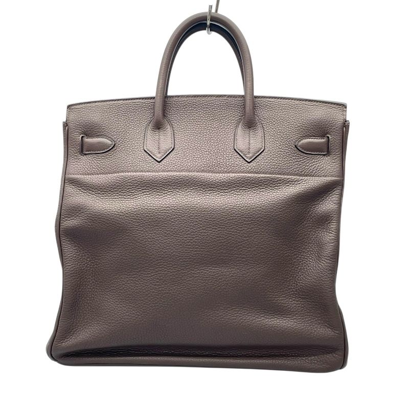 HERMES Ostra Crois 40 Handbag in Chocolate Togo Leather