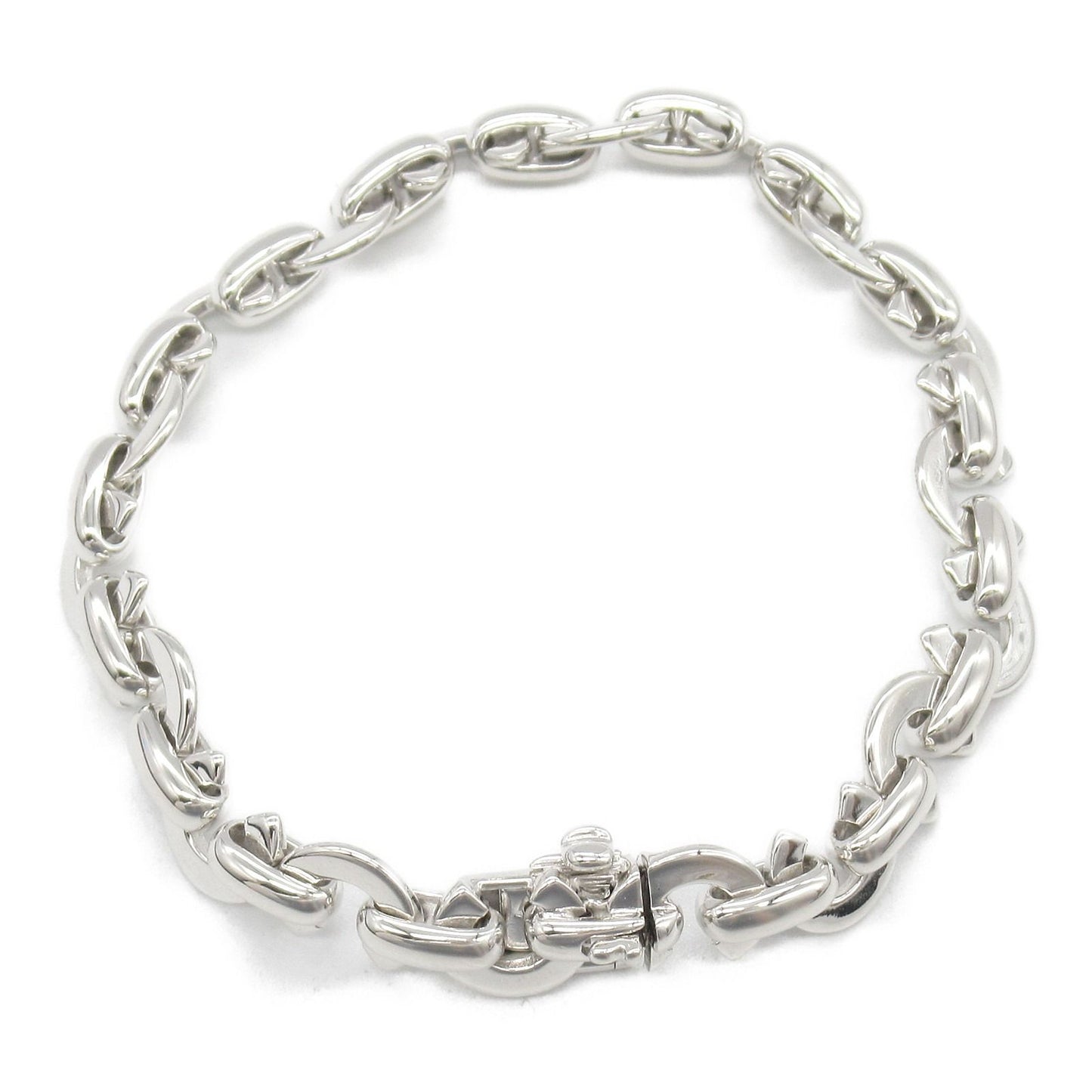 CHANEL K18WG White Gold Charm Bracelet - Exquisite Elegance