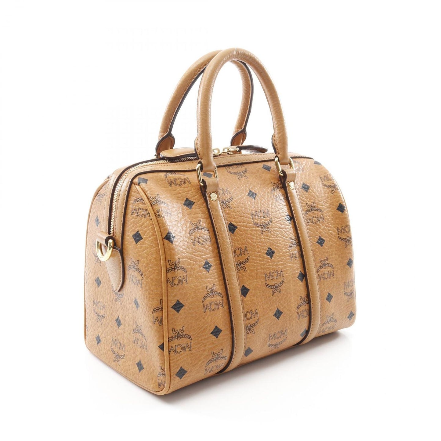 MCM Visetos Tote Bag in Cognac - Timeless Elegance