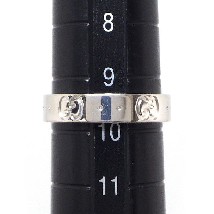 GUCCI Icon Slim Ring in K18 White Gold - Exquisite Craftsmanship