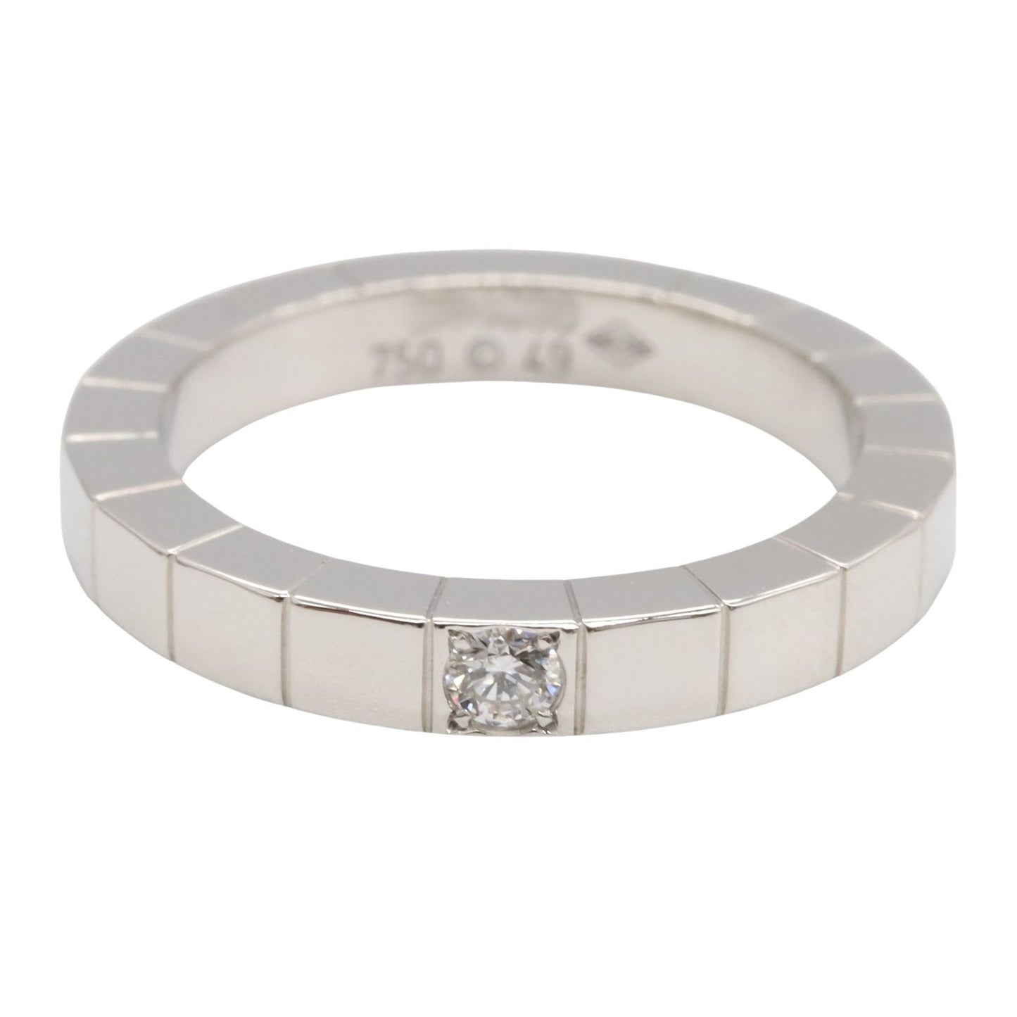 CARTIER 1PD Laniere Ring in K18WG with Diamonds - Timeless Elegance
