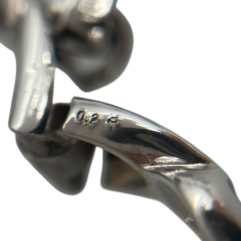 Exquisite K18WG & Pt900 Diamond Earrings - 0.4ct Total Weight