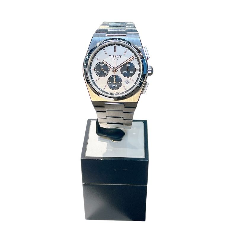 TISSOT PRX Automatic Chronograph T137.427.11.011.00 - White & Black