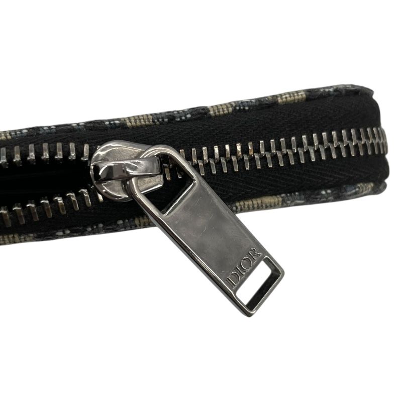 Dior Homme Oblique Coin Purse in Navy Jacquard - Exquisite Craftsmanship