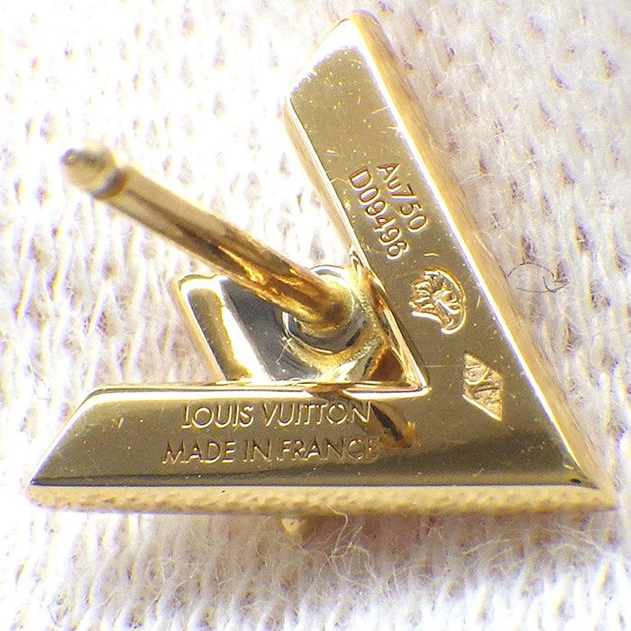 Louis Vuitton Monogram Diamond Earrings in 18K Yellow Gold