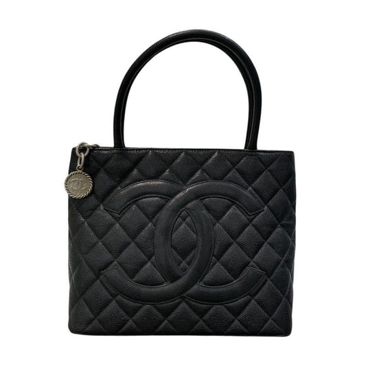CHANEL Reissue Tote A01804 Black Caviar Leather with Silver Hardware