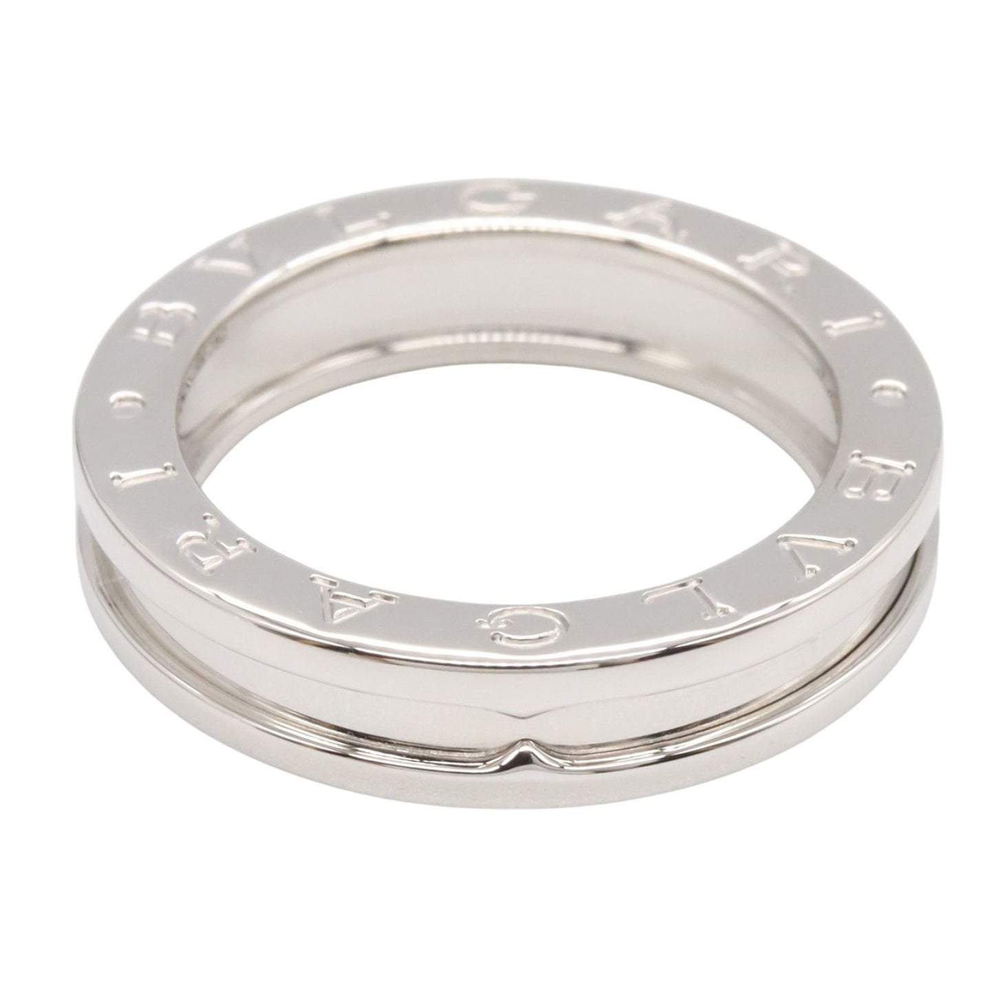 BVLGARI B-zero1 Ring in K18 White Gold - Unisex Elegance