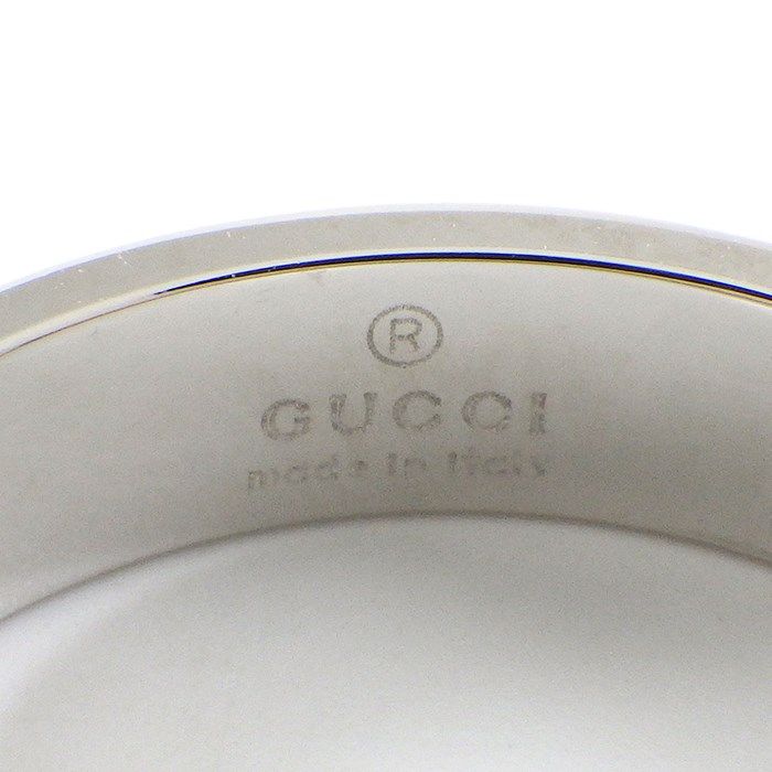 GUCCI Icon Slim Ring in K18 White Gold - Exquisite Craftsmanship