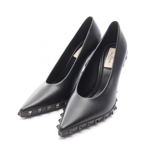 Valentino Garavani Black Leather High Heels - Size 36