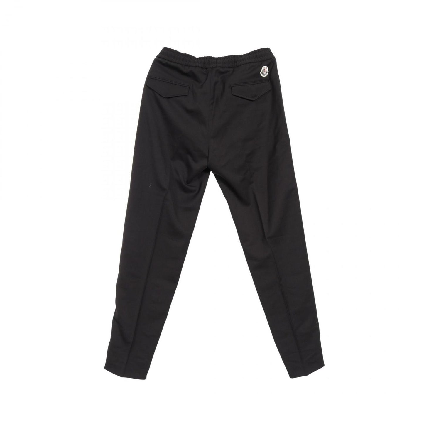MONCLER Side Line Trousers in Black Wool - Size 44