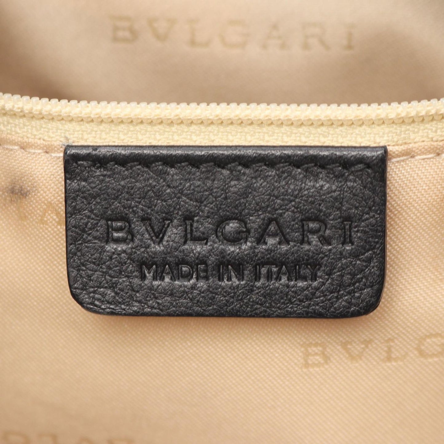 BVLGARI Black Canvas & Leather Shoulder Bag - Timeless Elegance