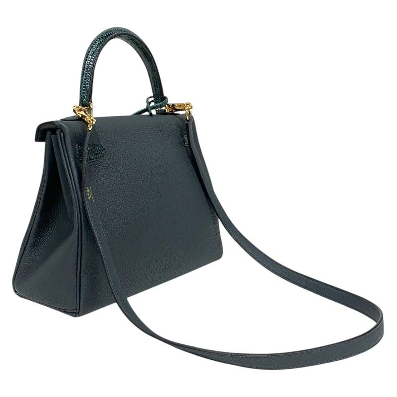 HERMES Kelly 25 Touch Handbag in Veil Rousseau with Gold Hardware