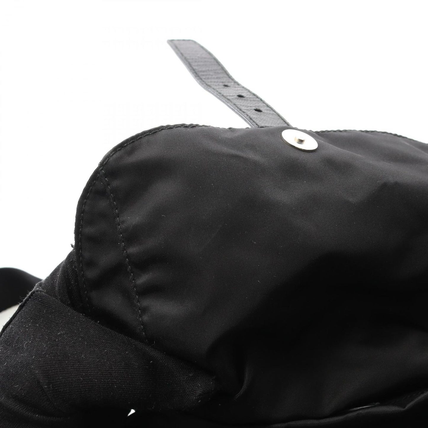 PRADA VELA Backpack in Black Nylon & Saffiano Leather