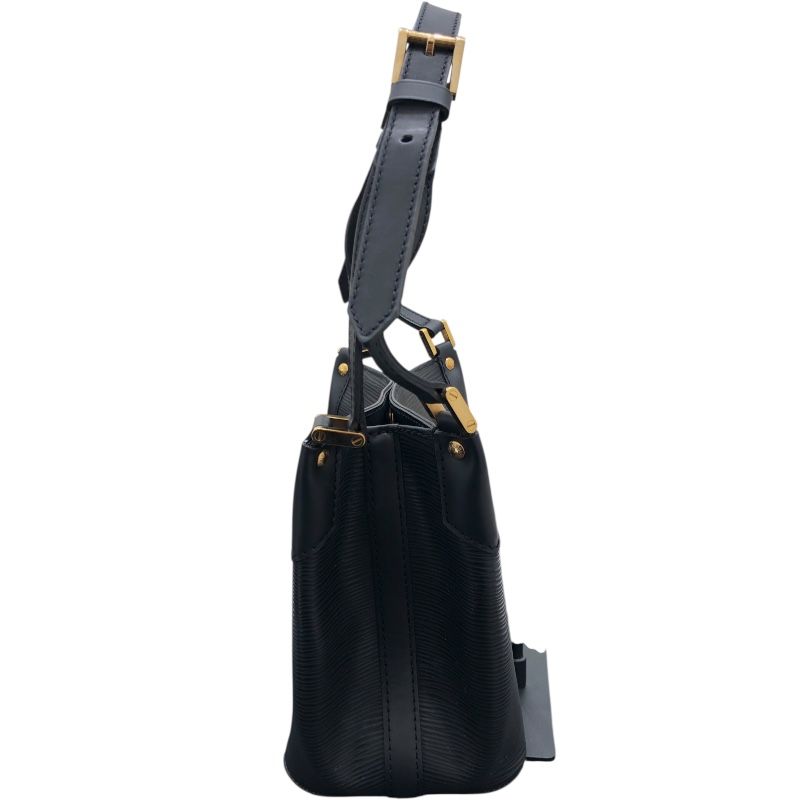 Louis Vuitton Mandara PM Handbag - Black Epi Leather with Gold Hardware