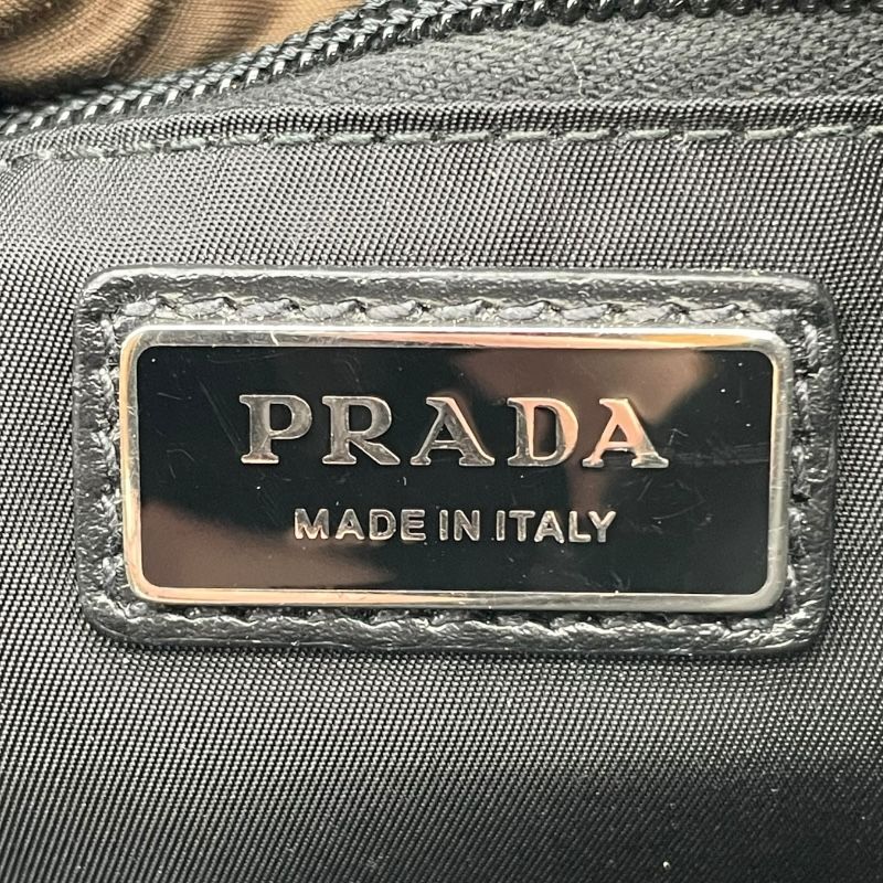 PRADA Nylon Body Bag 2VZ092 in Grey/White - Exclusive Men's Accessory