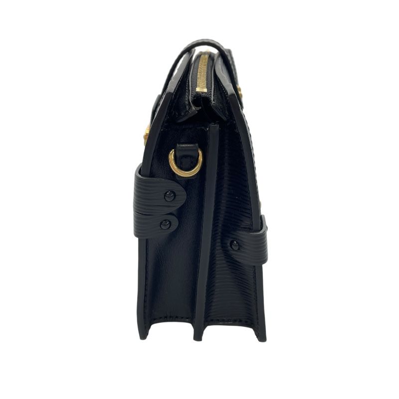 Louis Vuitton Trunk Clutch M53052 Black Epi Shoulder Bag