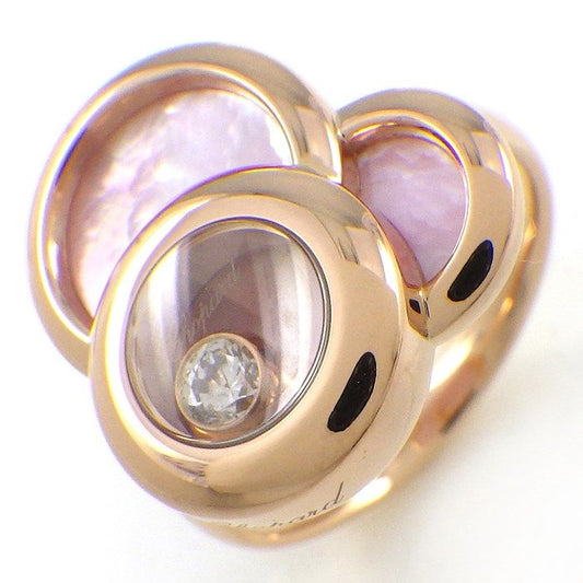 Chopard Happy Dreams Pink Shell Diamond Ring in 18K Rose Gold