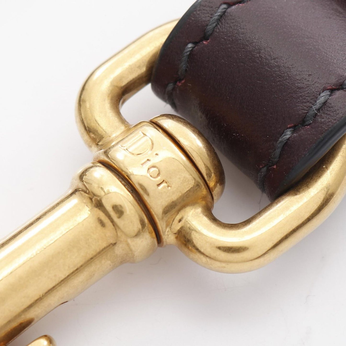 Dior Oblique Shoulder Strap in Bordeaux Canvas - Exquisite Craftsmanship