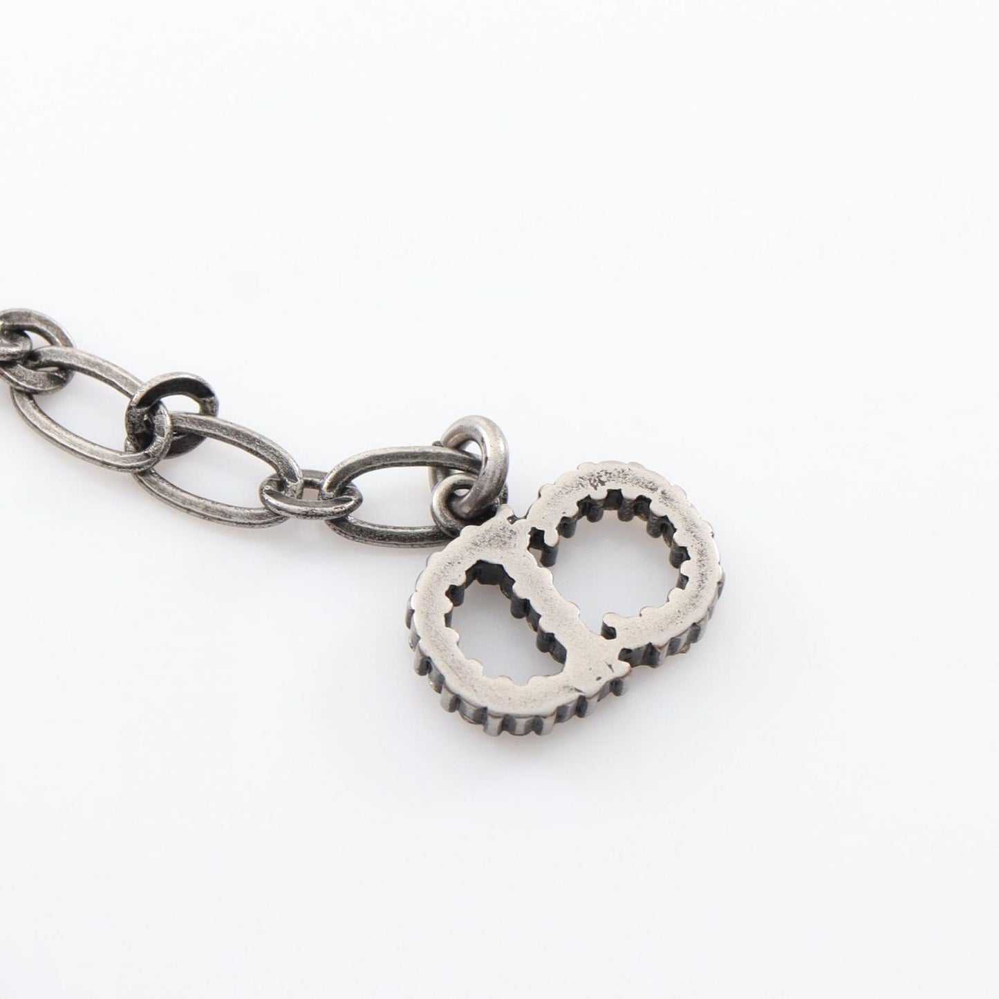 Dior Logo Choker Necklace in Black Stainless Steel