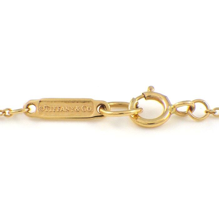 Tiffany & Co. Atlas Open Mini Ring Motif Necklace in K18 Pink Gold