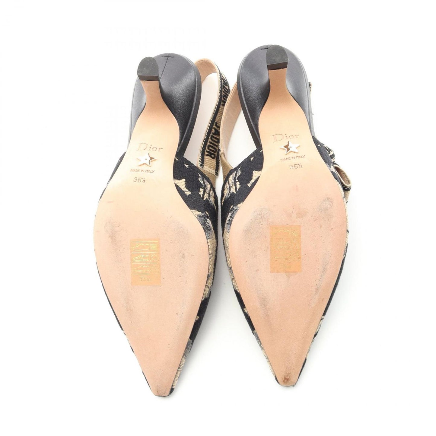 Dior J'ADIOR Canvas Pumps - Timeless Elegance in Black & Beige