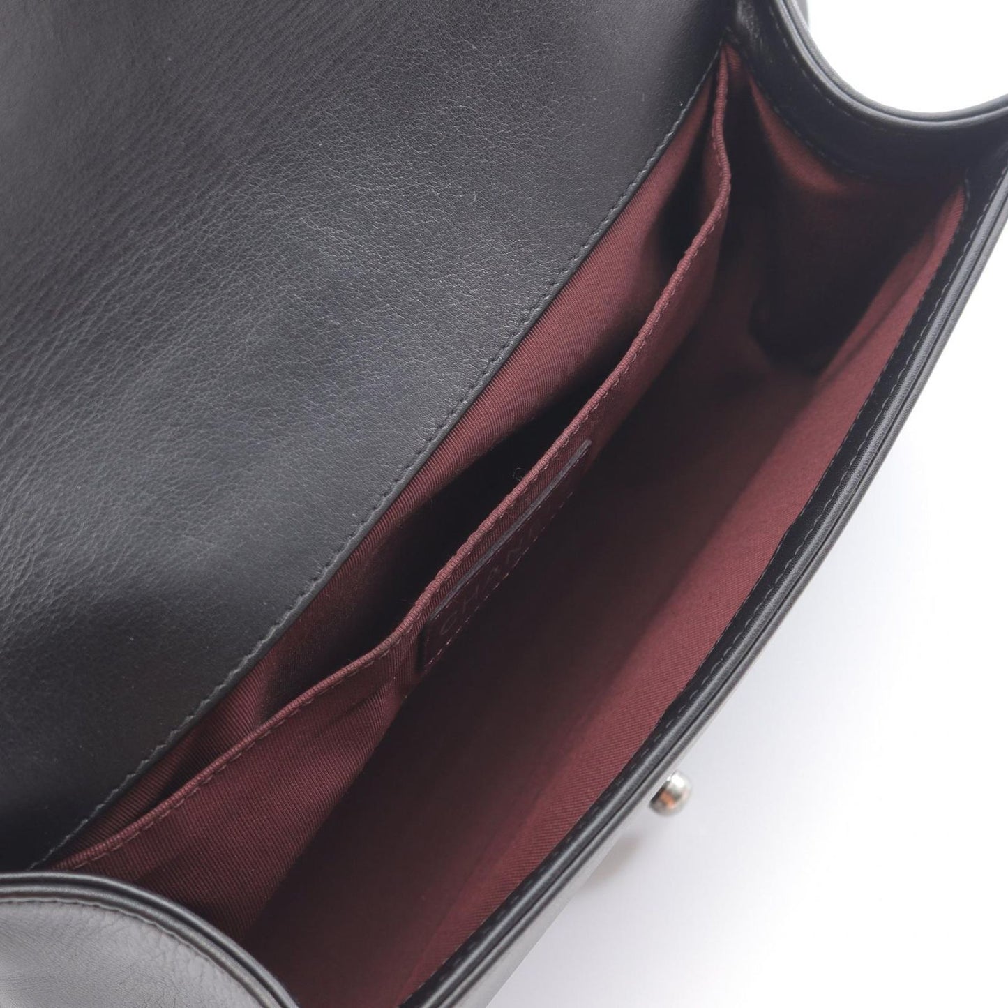 CHANEL Boy Bag in Black & White Lambskin - Timeless Elegance