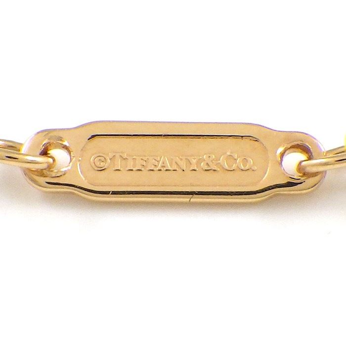 Tiffany & Co. T Smile Mini Micro Necklace in K18 Pink Gold with Diamonds