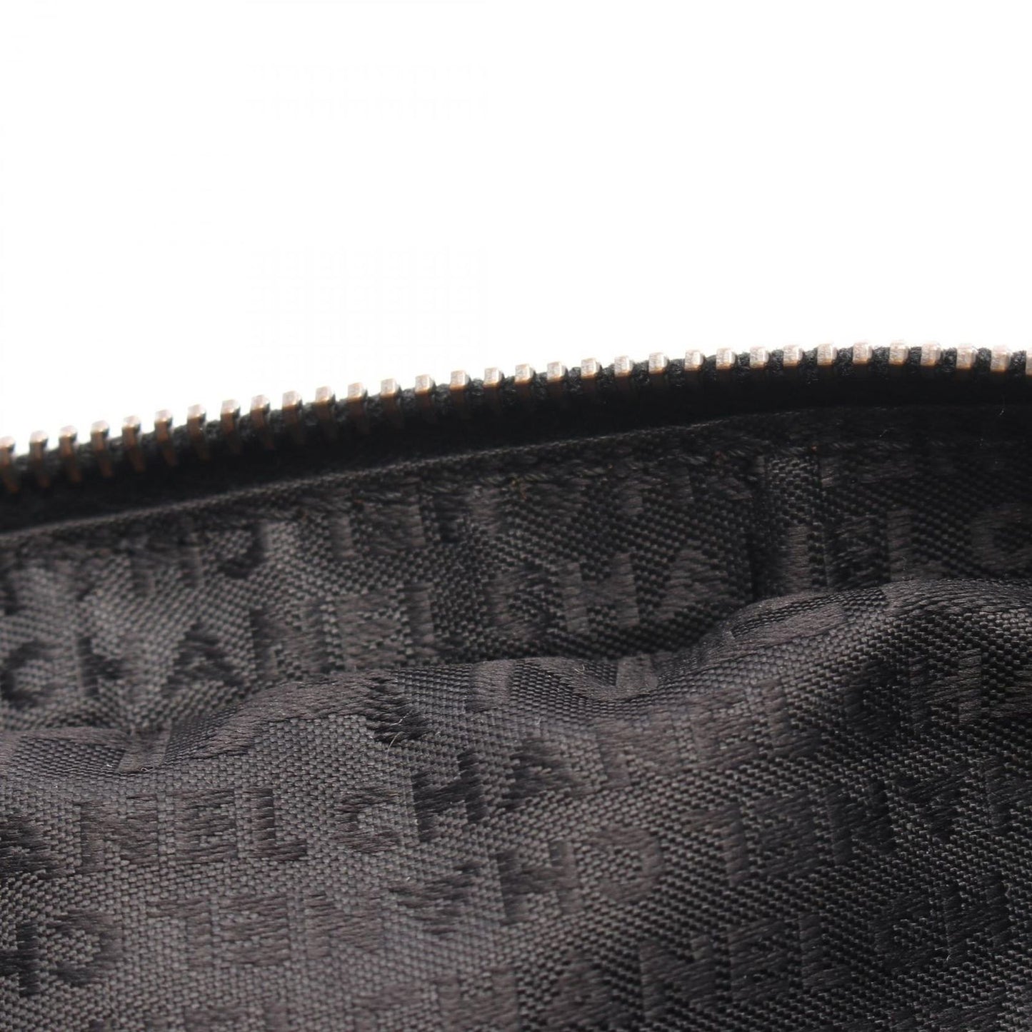 CHANEL Coco Mark Black Fabric Chain Handbag - Timeless Elegance