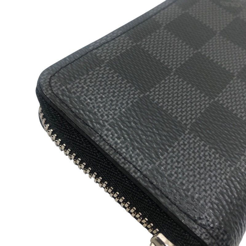 Louis Vuitton Zippy Coin Purse N63076 in Black Damier Graphite Canvas