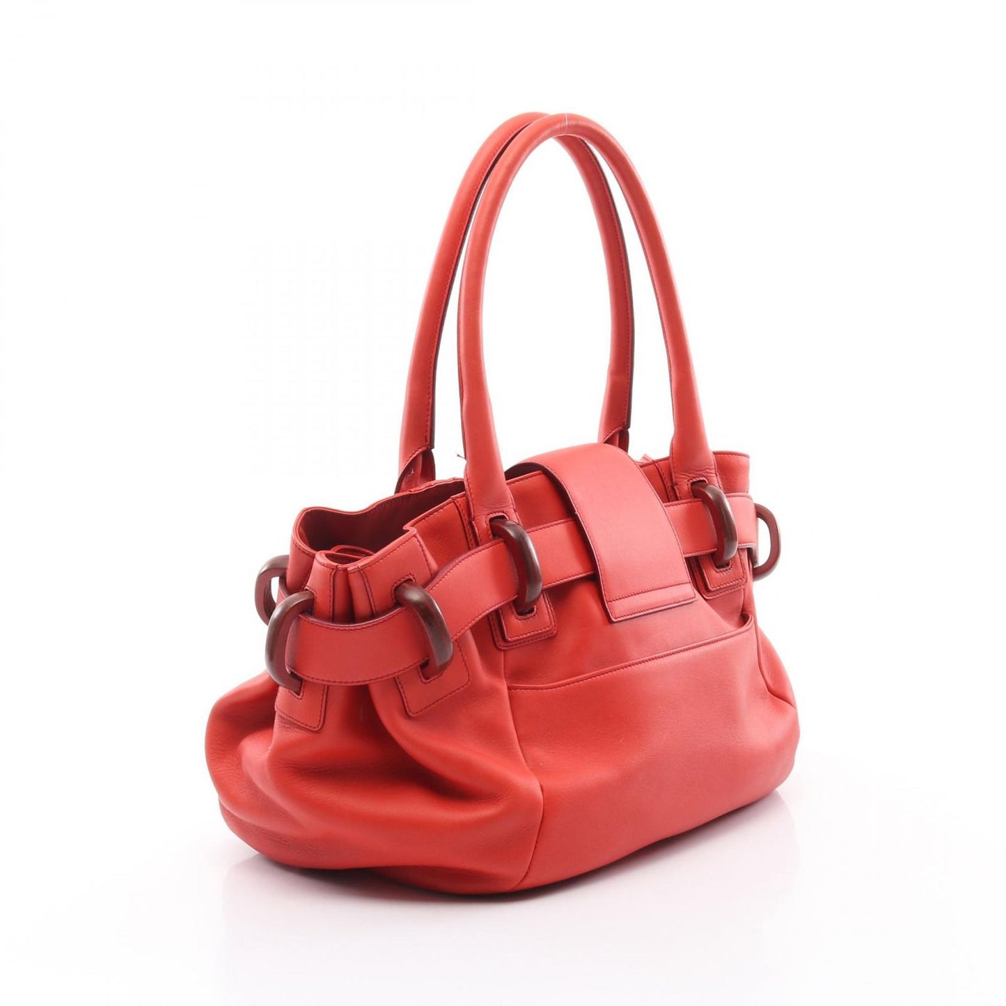 Salvatore Ferragamo Red Leather Tote Bag - Timeless Elegance