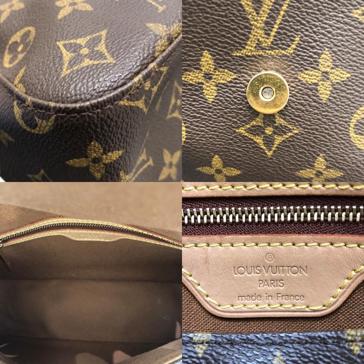 Louis Vuitton Mini Looping M51147 Monogram Canvas Handbag - Brown