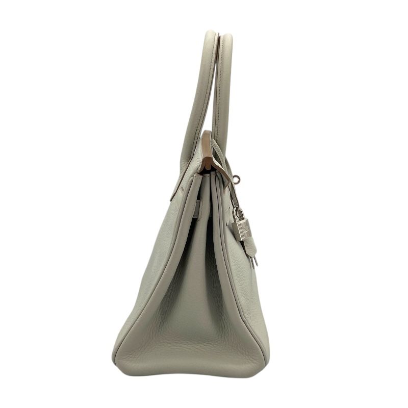 HERMES Birkin 30 in Gris Perle with Silver Hardware - Iconic Luxury Handbag