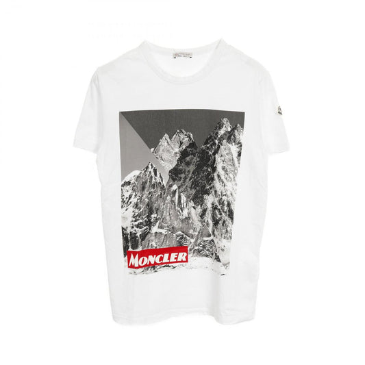 MONCLER Cotton T-Shirt - Timeless White Elegance for Men