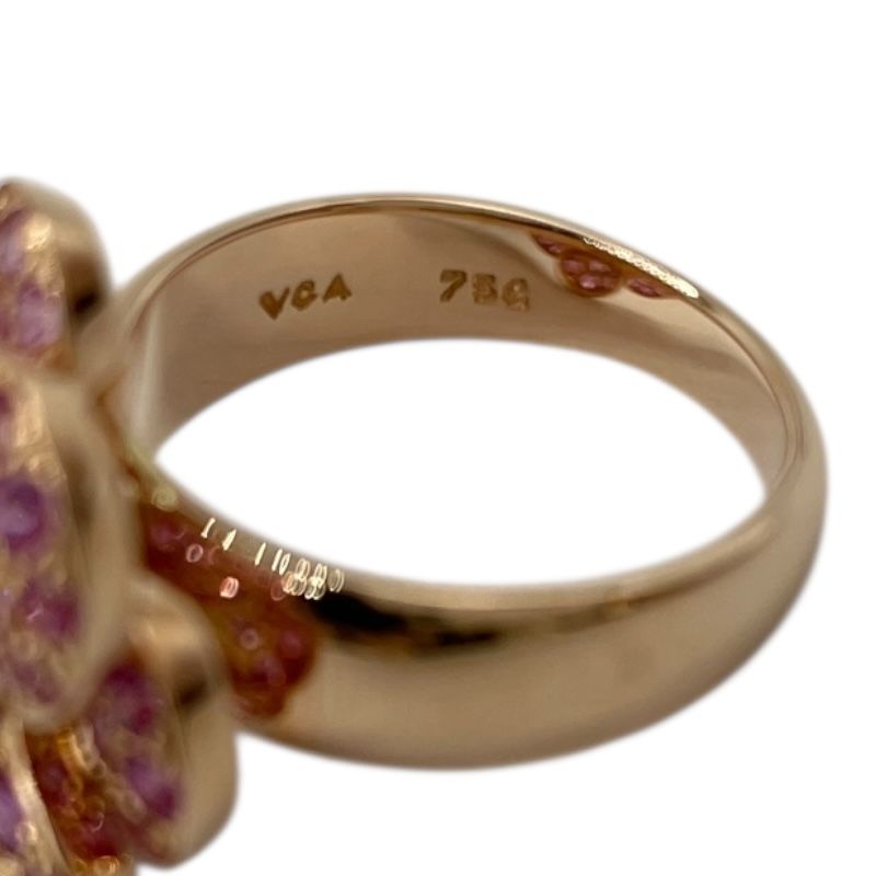 Van Cleef & Arpels Sensation Ring in 750 Pink Gold with Sapphire & Diamonds