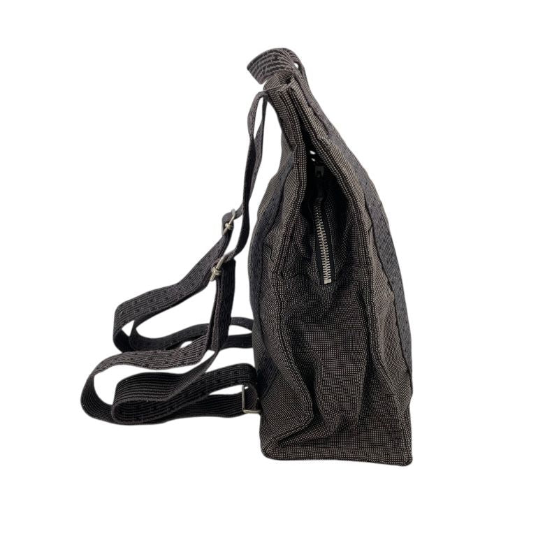 HERMES Aile Ligne Ad MM Backpack in Grey Nylon Canvas