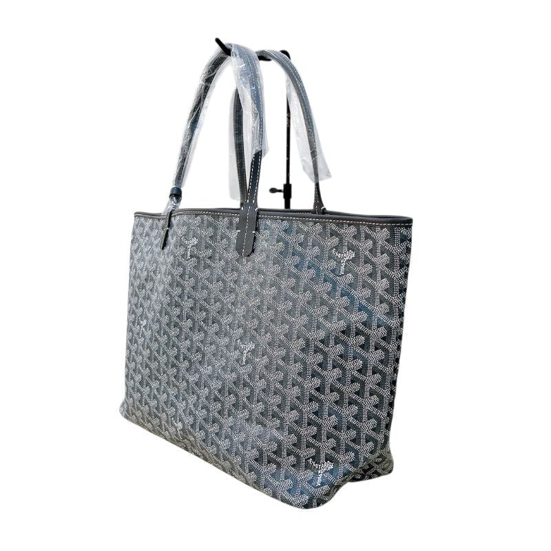 GOYARD Saint Louis PM Grey Goyardine Canvas Tote Bag for Women