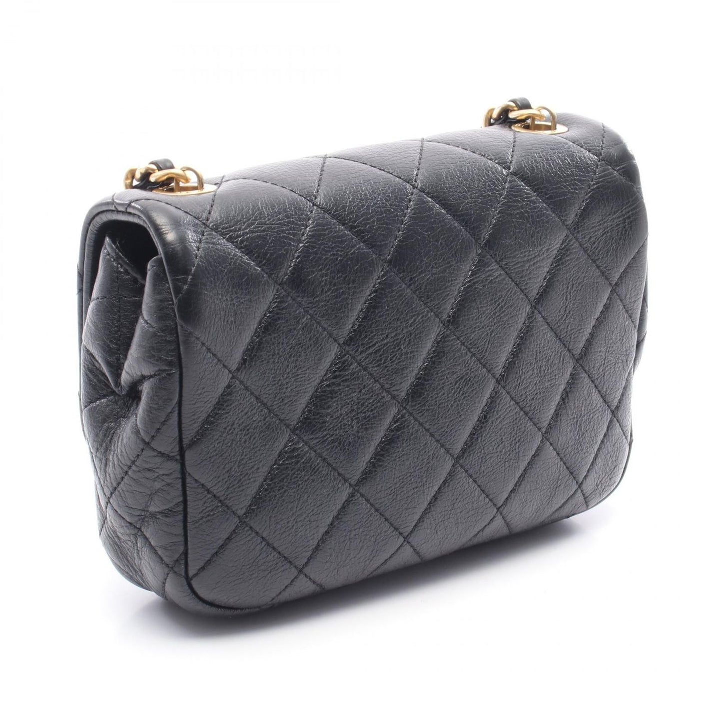 CHANEL Matelassé Mini Shoulder Bag in Black Leather - Timeless Elegance