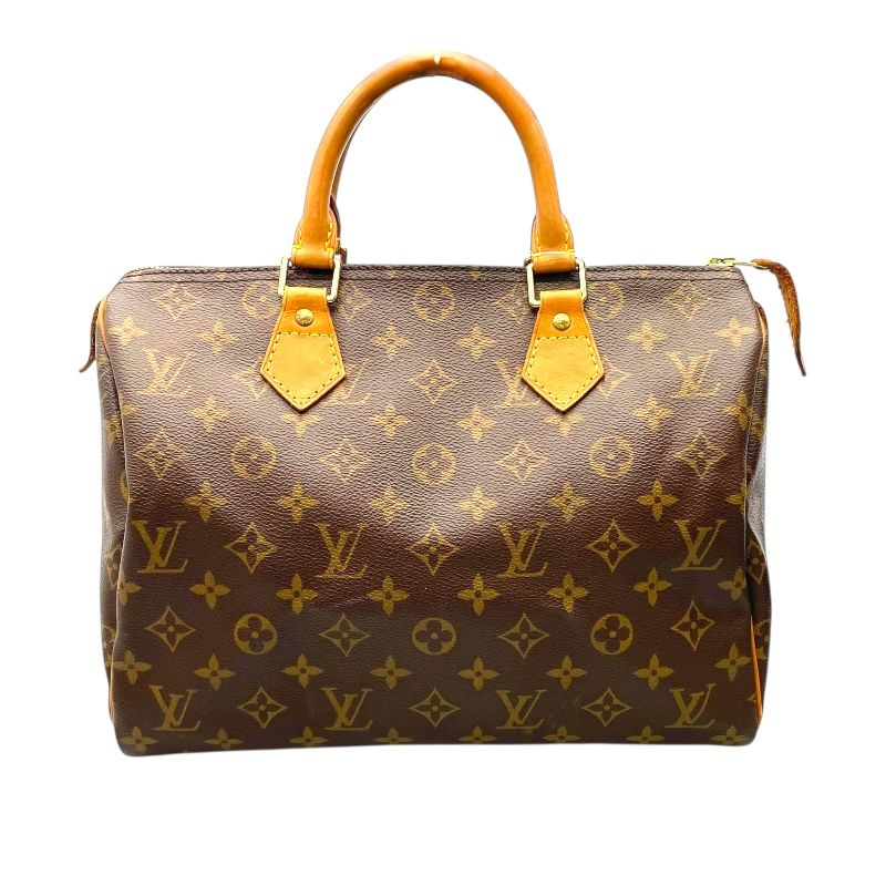 Louis Vuitton Speedy 30 Monogram Canvas Handbag - Brown